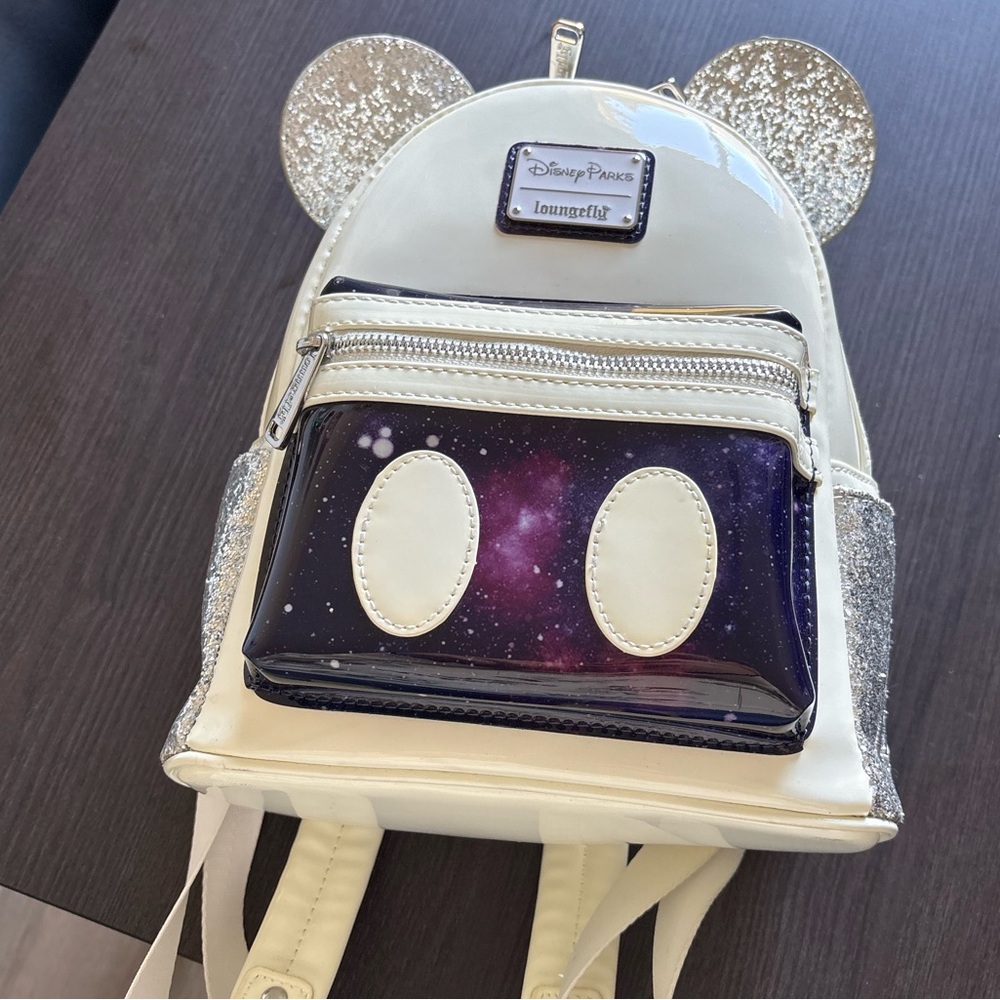 Loungefly X Mickey Mouse Main Attraction Space Mountain Backpack NWT